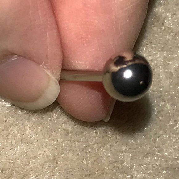 14 Gauge Standard Steel Tongue Ring - Picture 1 of 4